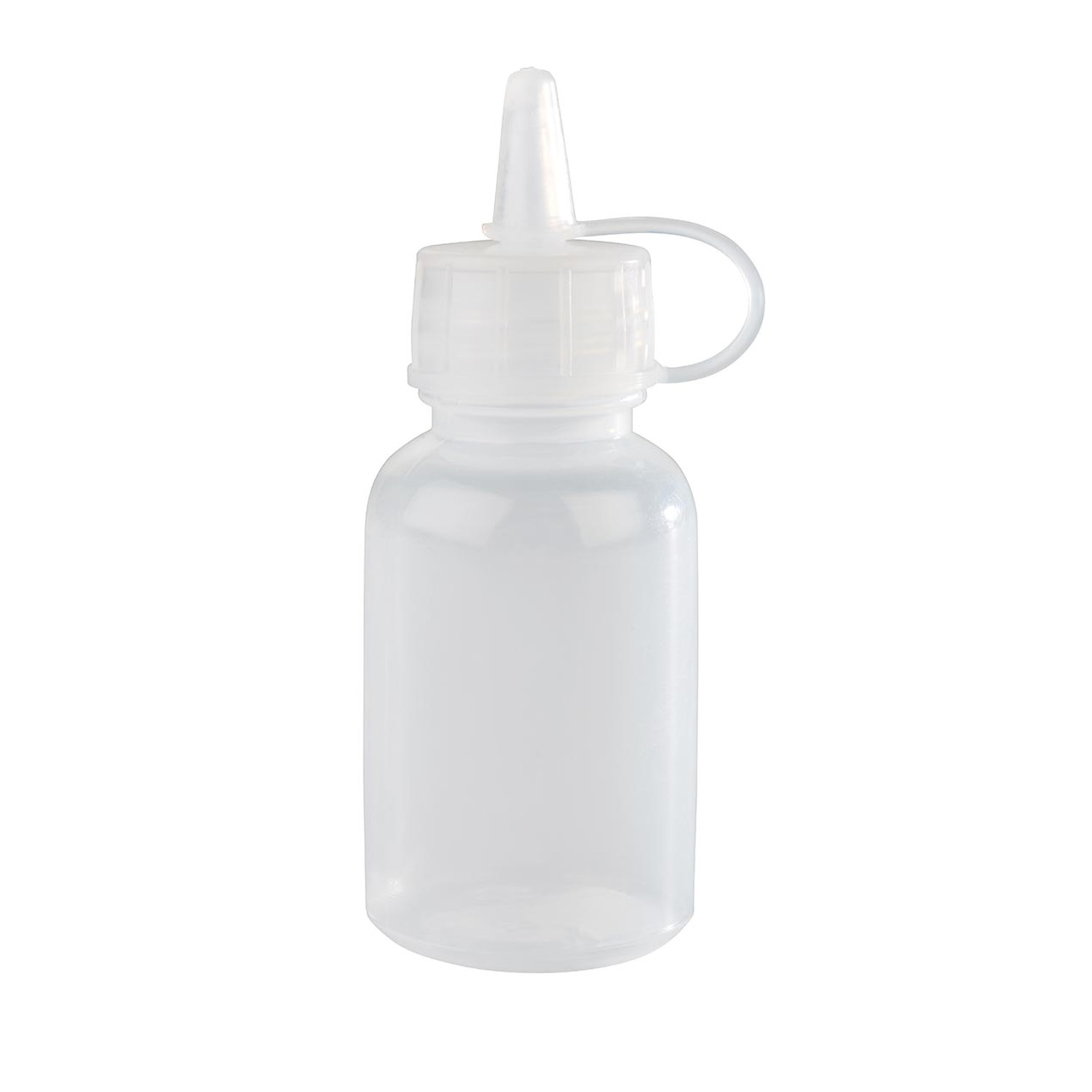 Quetschflasche -MINI-, 4er Set Ø 3 cm, H: 8,5 cm, 0,03 Liter Polyethylen, transparent 