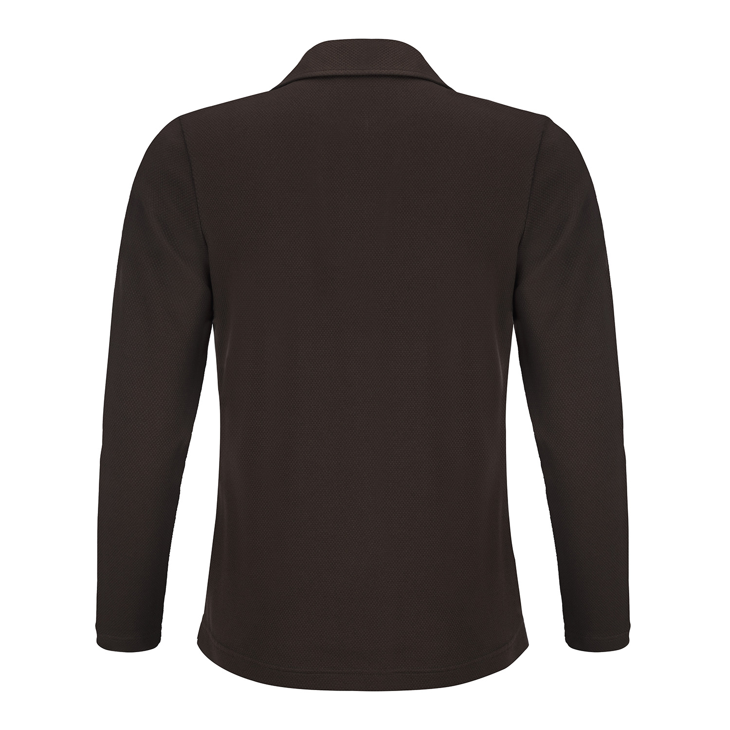 Poloshirt Waffelpique, 1/1 Arm, chocolate