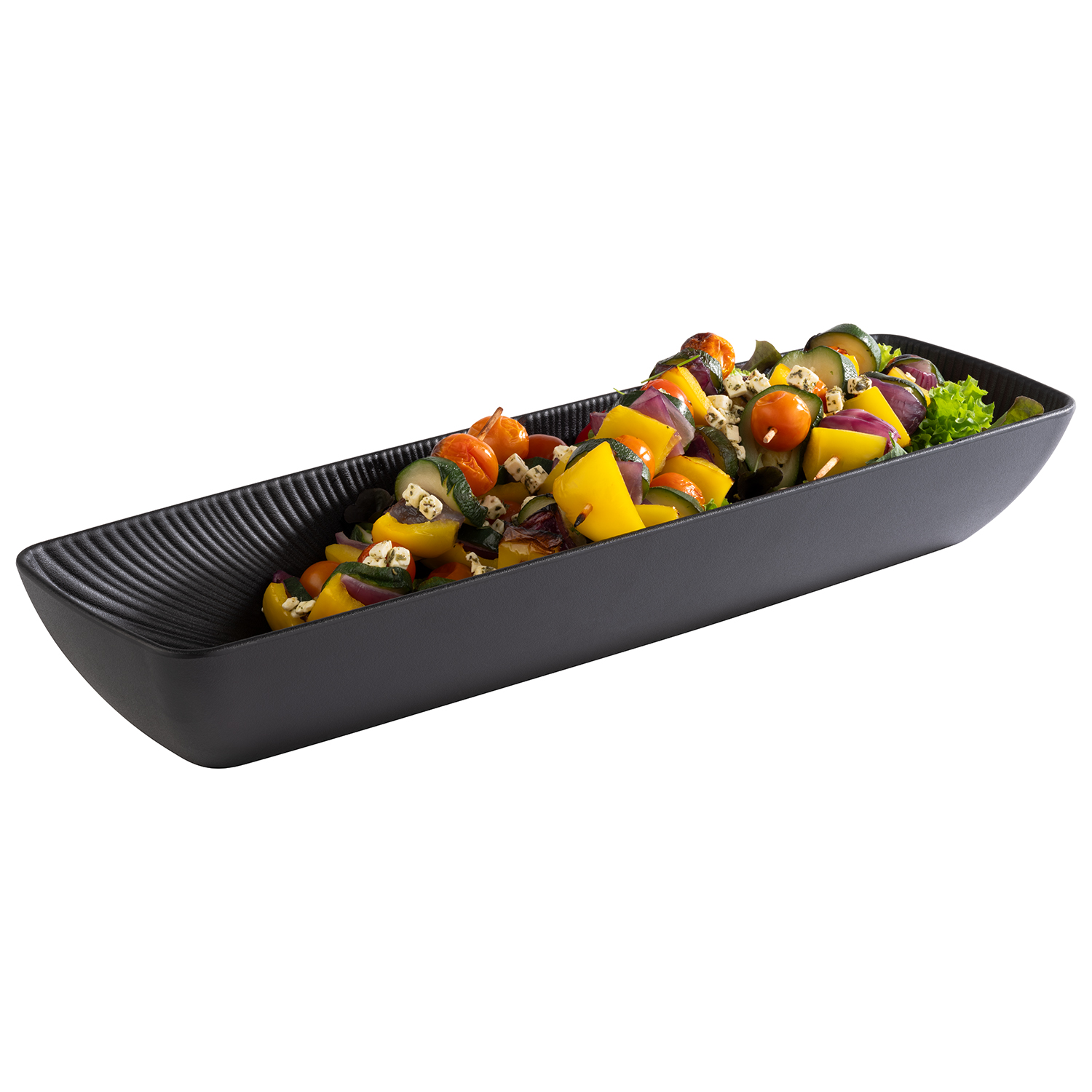 GN 2/4 Schale NERO 53 x 16,2 x 7,5 cm, 3,5 Liter, Melamin schwarz