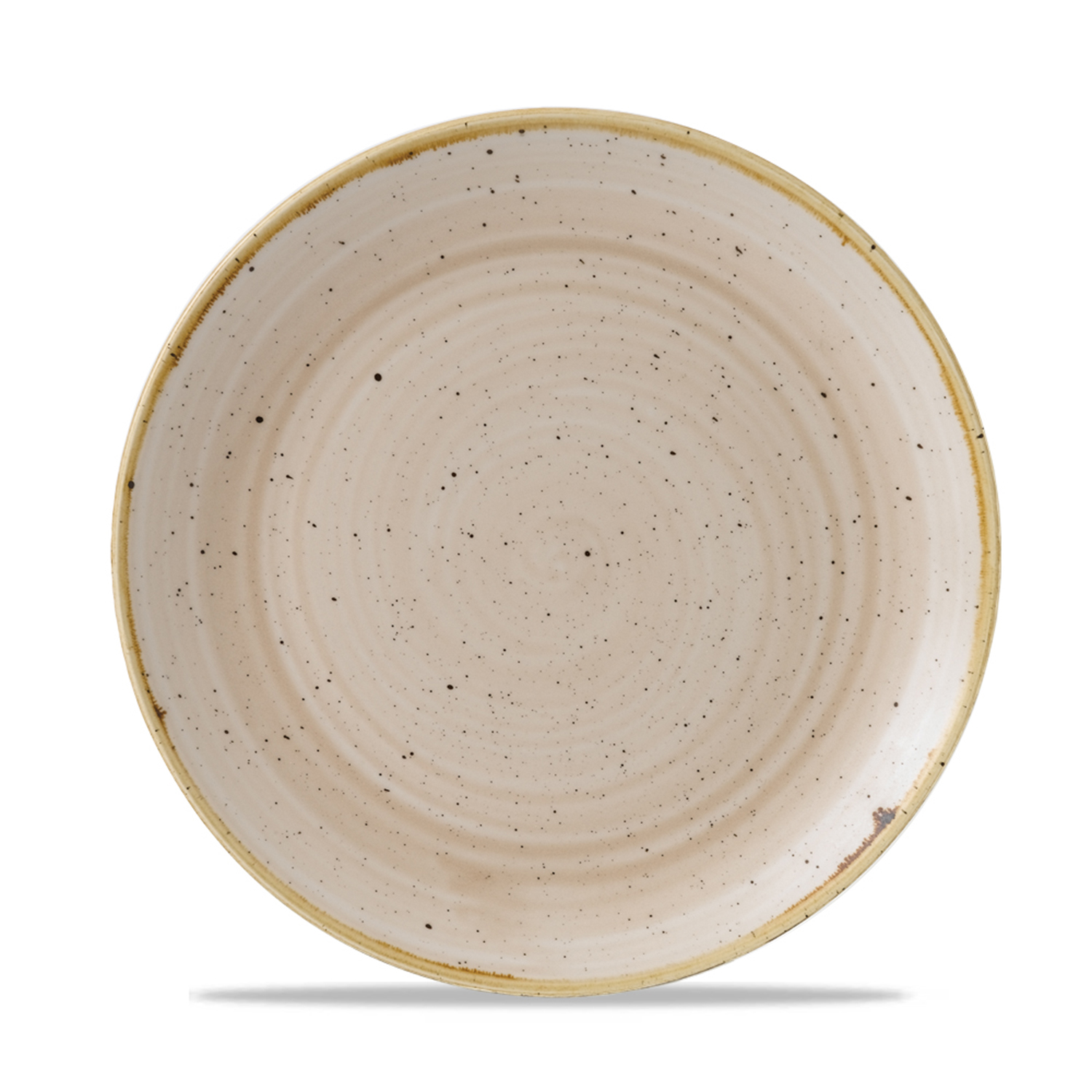 Coup Teller flach 21,7 cm, Stonecast Nutmeg Cream