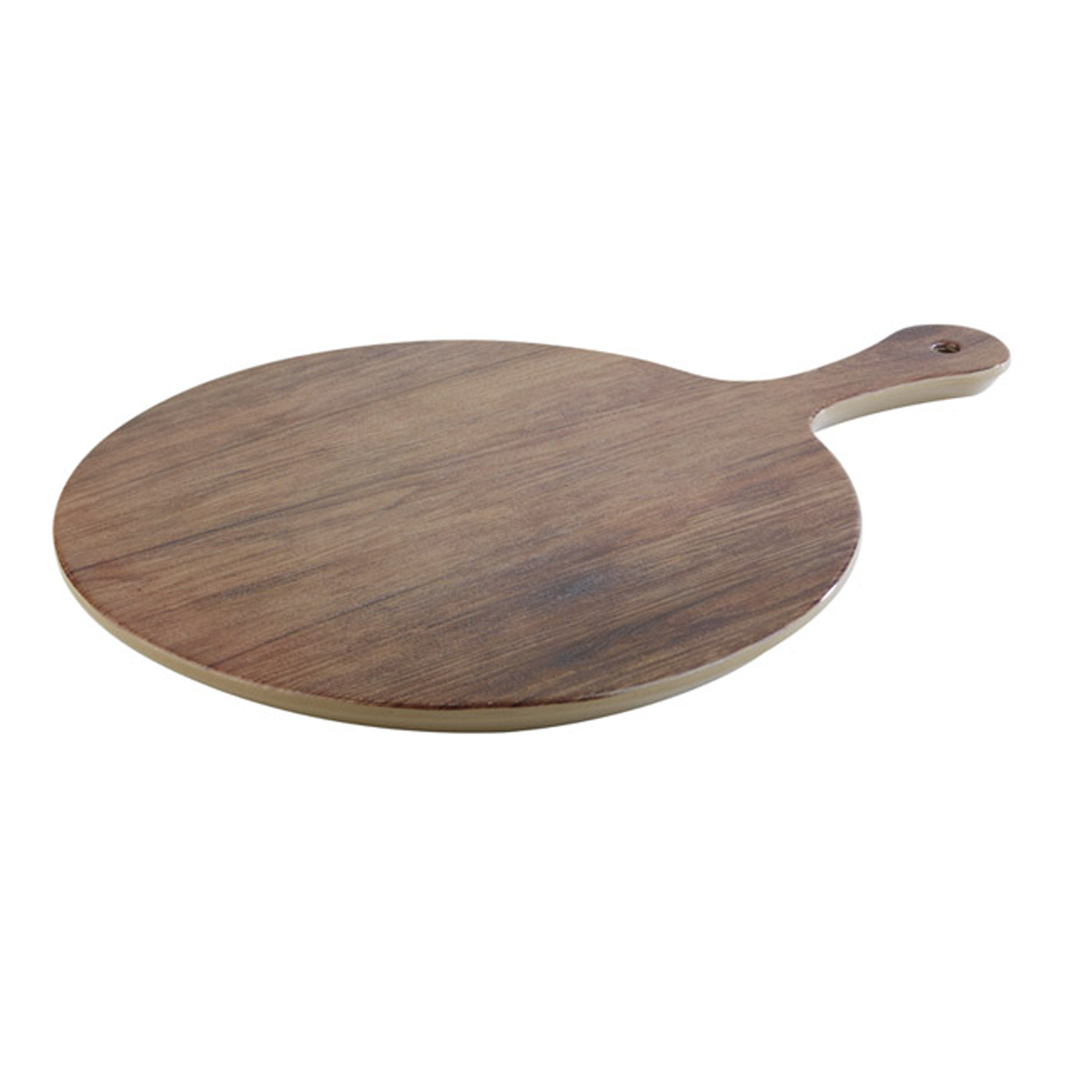 Tablett -OAK- Ø 30 cm, H: 1,5 cm Melamin, Eichenoptik 