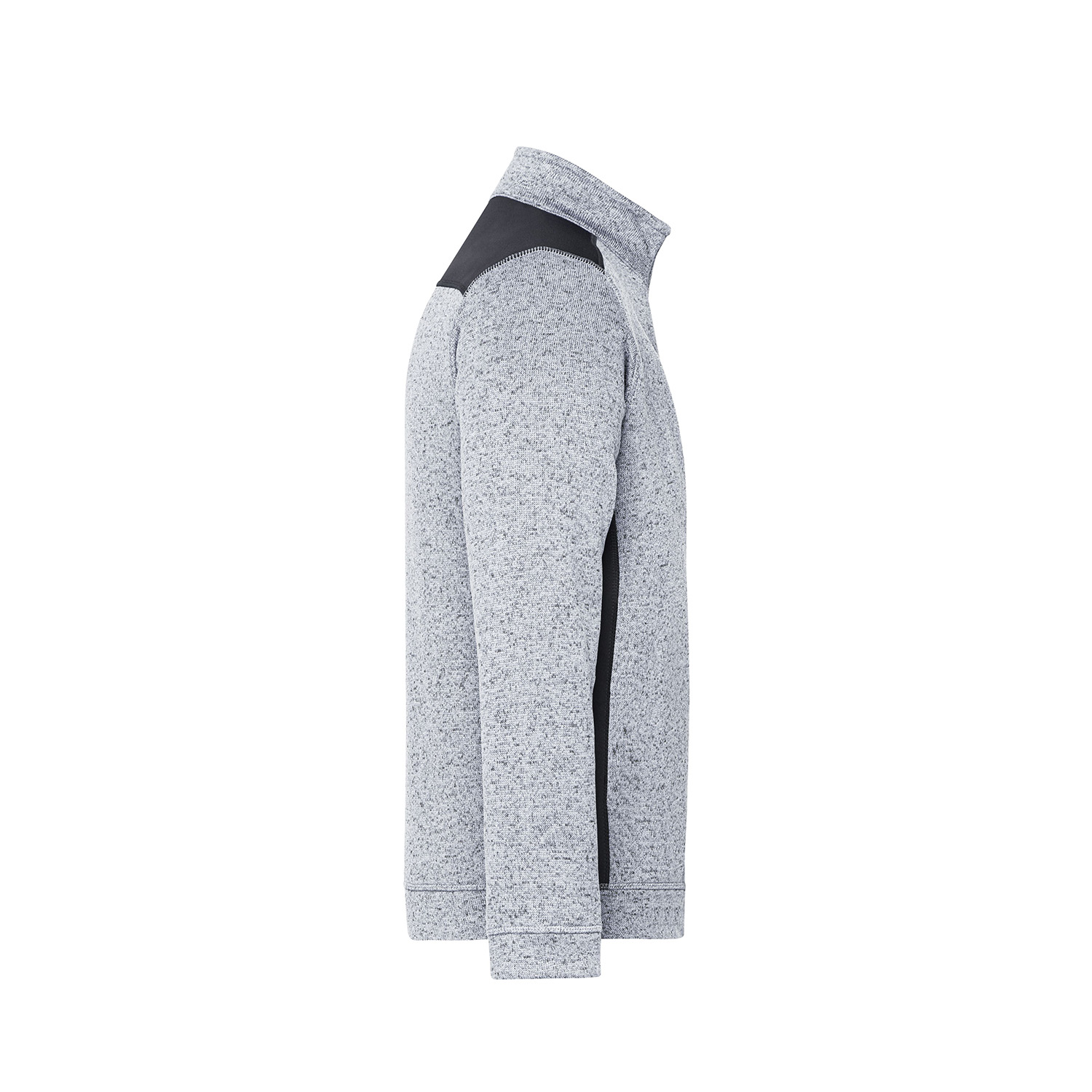 Workwear Fleece Half-Zip Troyer Strong, white melange/carbon