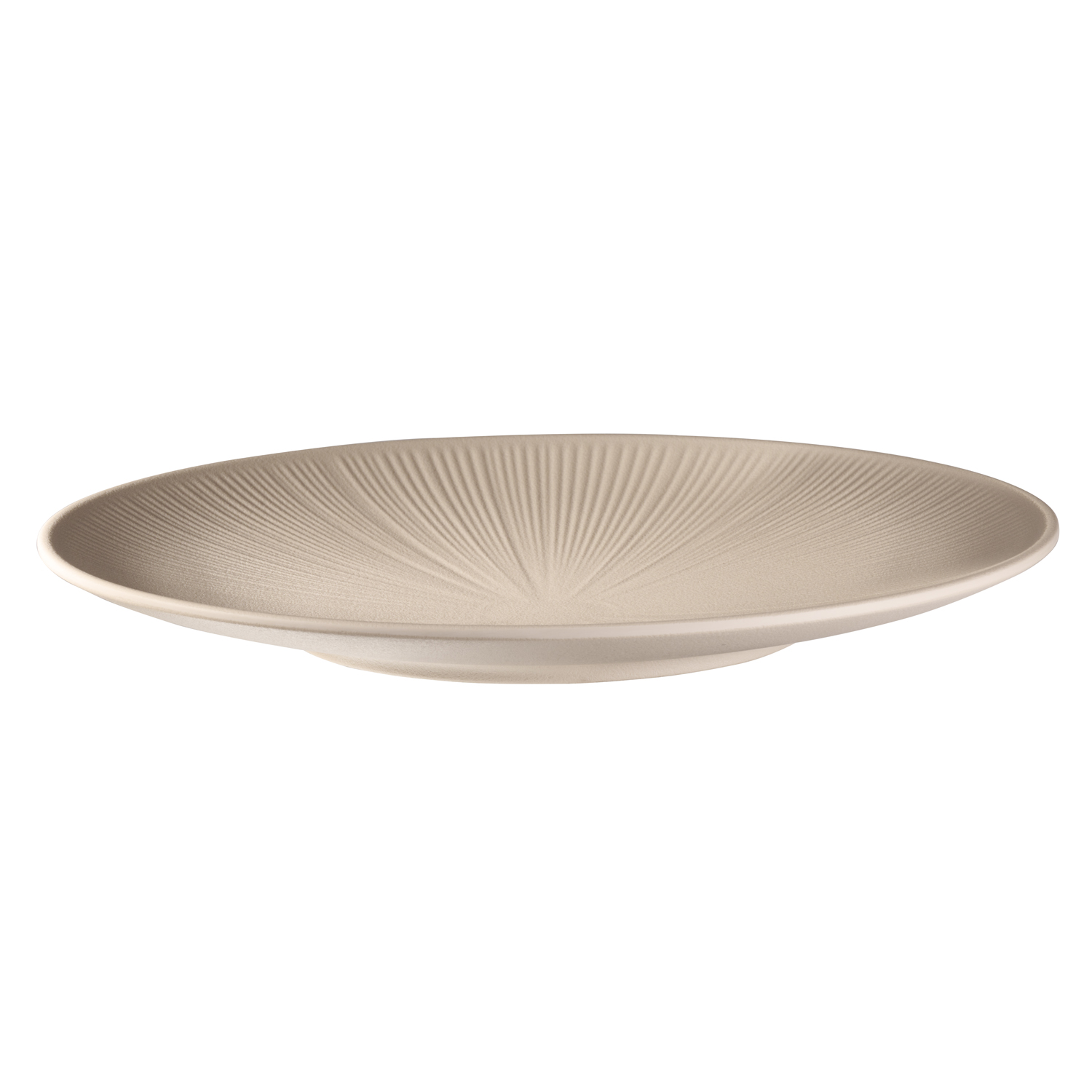 Teller -NERO- Ø 33 cm, H: 3,5 cm, Melamin, sand
