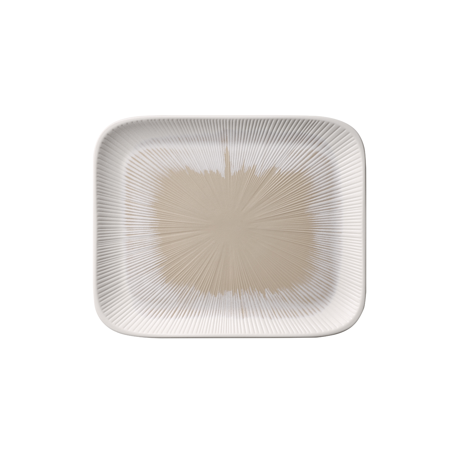 BLUSH GN 1/2 Tablett 32,5 x 26,5 cm, H: 2,5 cm Melamin, weiß/beige