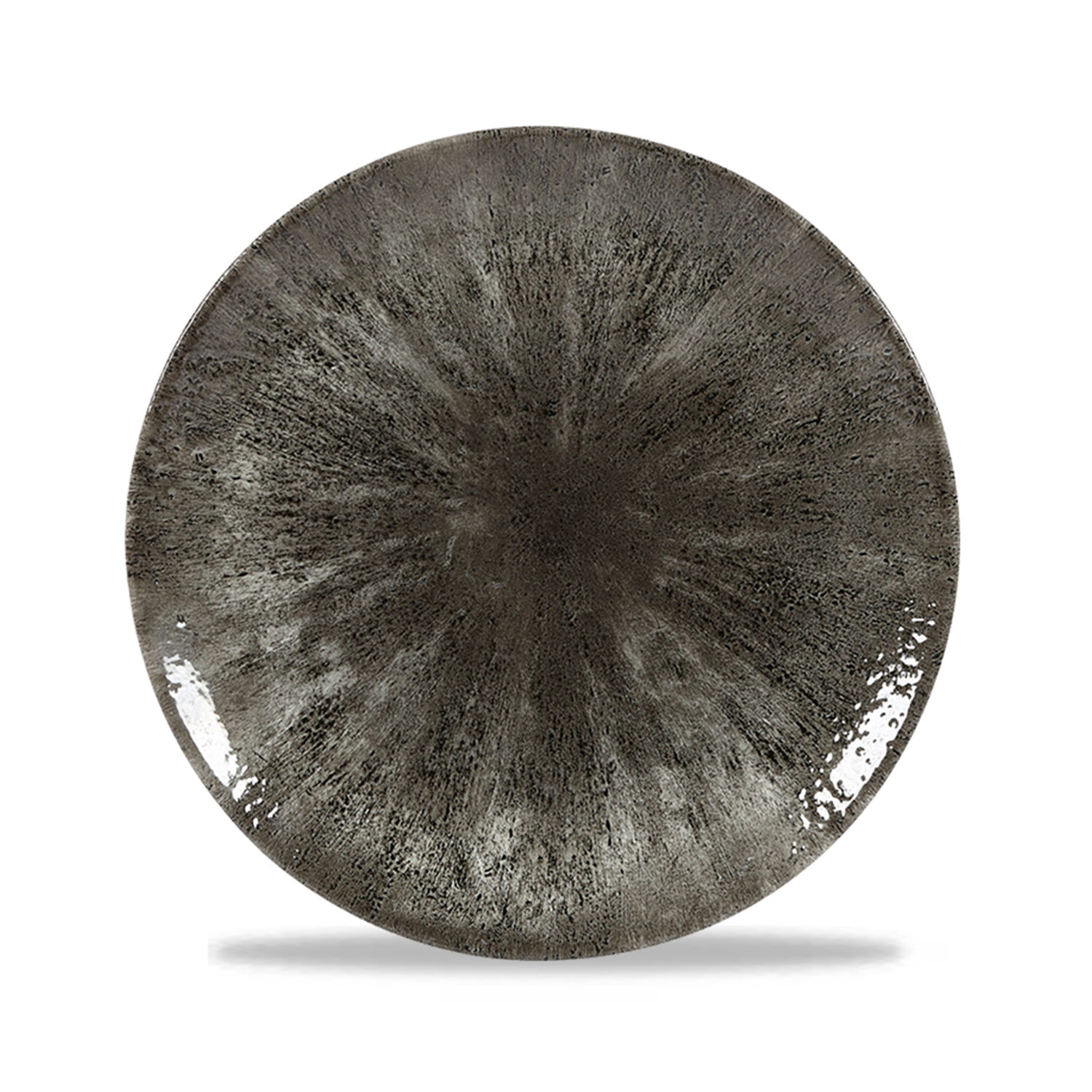 Coup Teller flach 16,5 cm, Studio Prints Stone Quartz Black