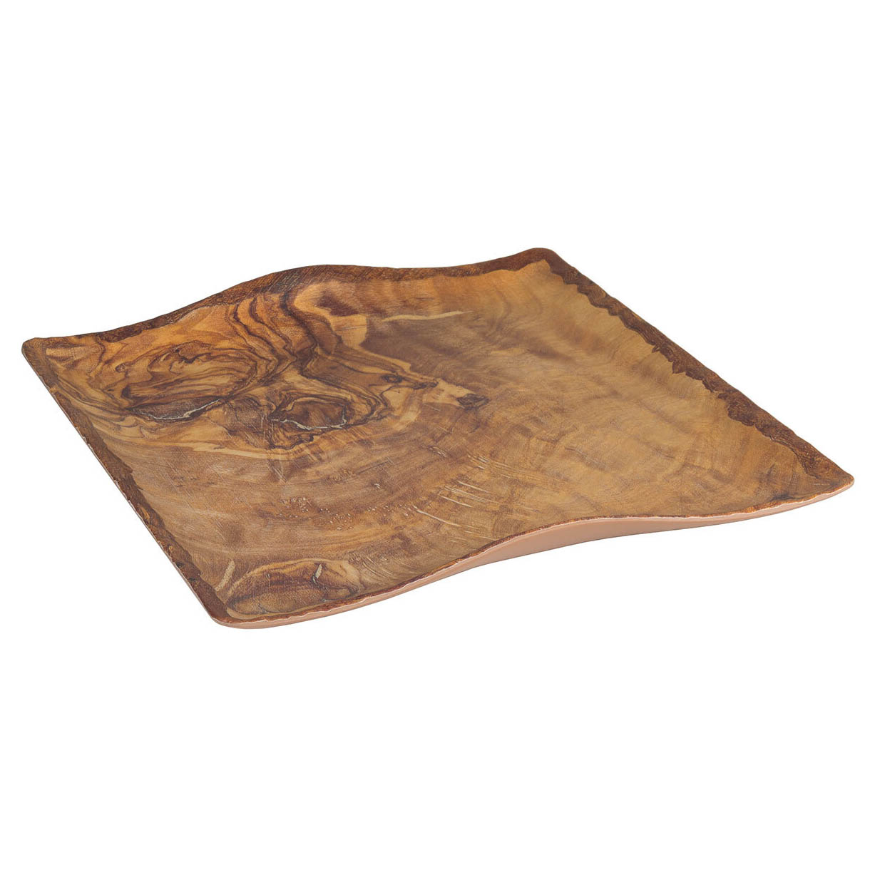 Buffetplatte Transform, 28 x 28cm, Melamin Holzoptik