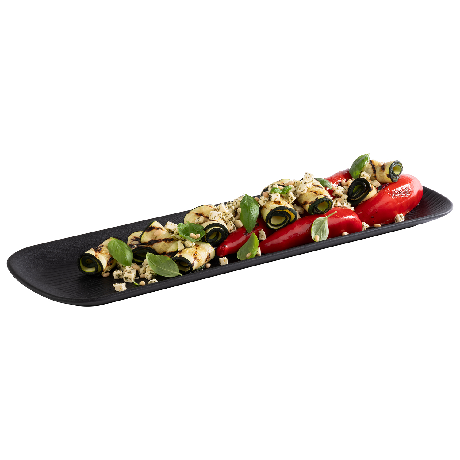 GN 2/4 Tablett NERO 53 x 16,2 x 2,5 cm, Melamin schwarz