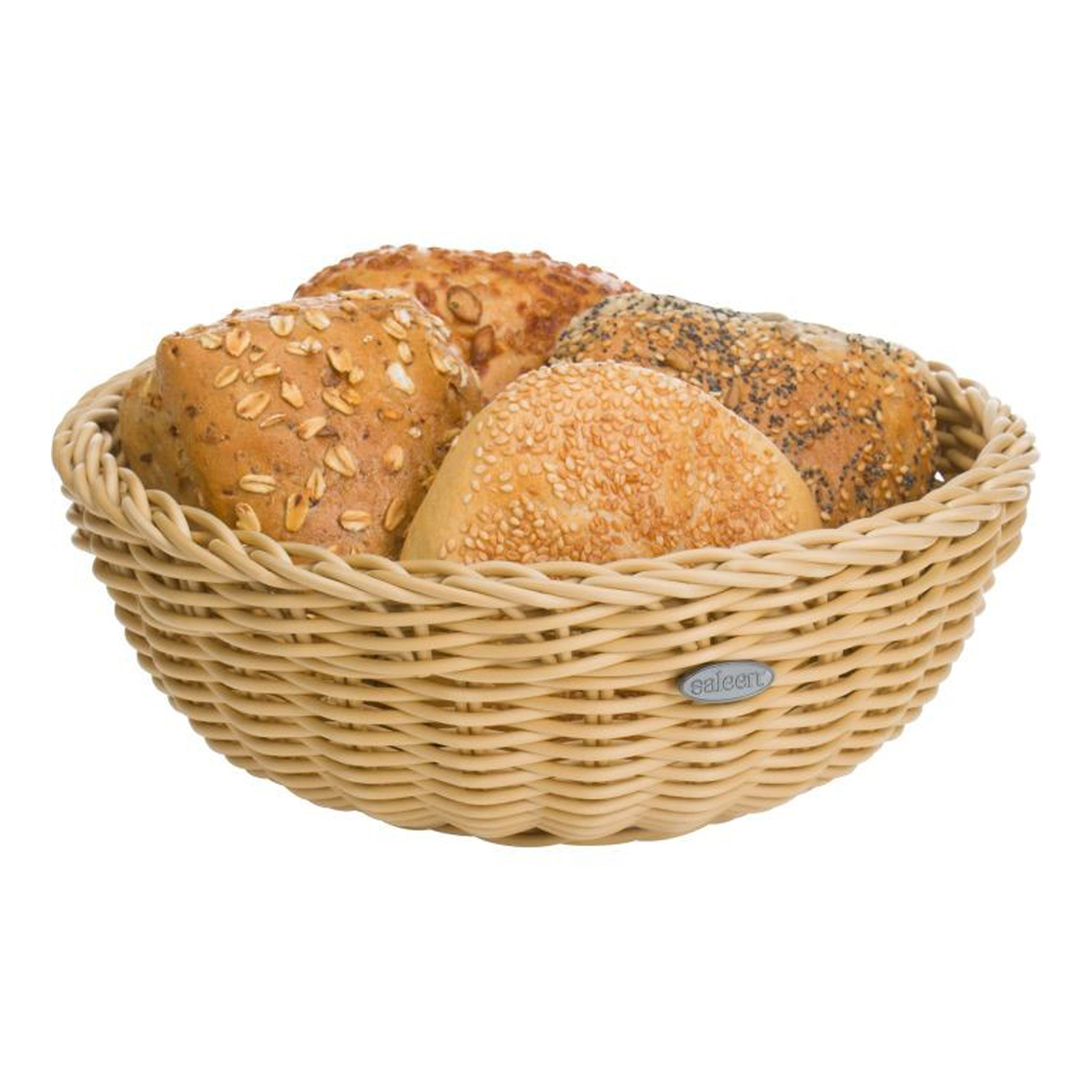 Tischkorb rund Ø 23 cm, Höhe 9 cm, hellbeige