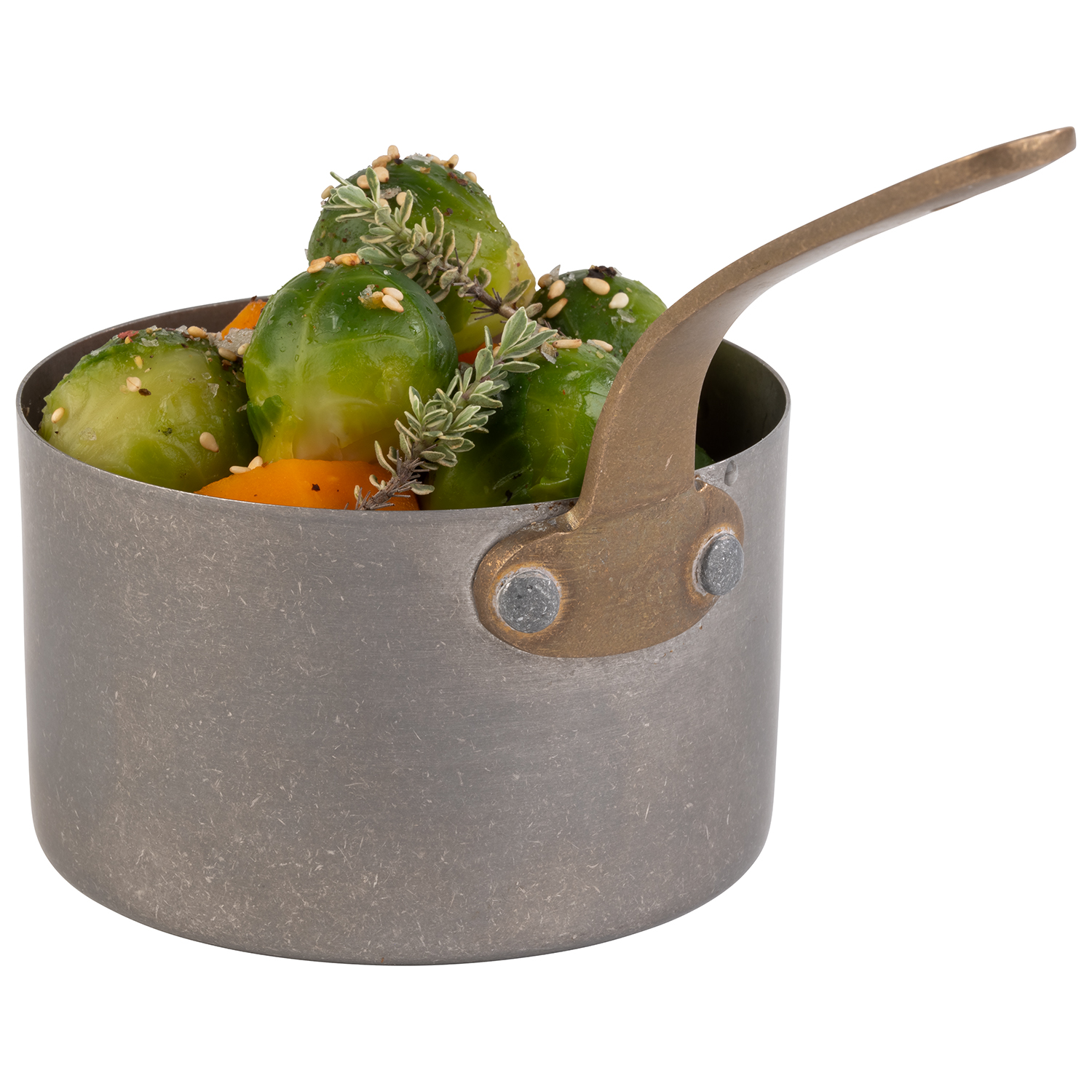Stielkasserolle / Serviertopf -SNACKHOLDER- ø 9,5 cm H: 5,5 cm