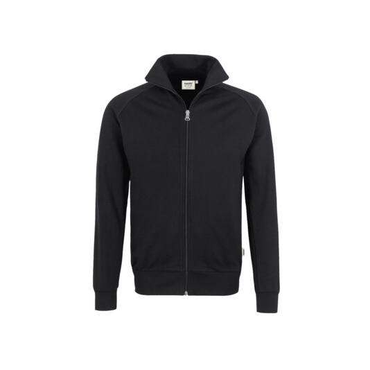 Unisex-Sweatjacke College, schwarz