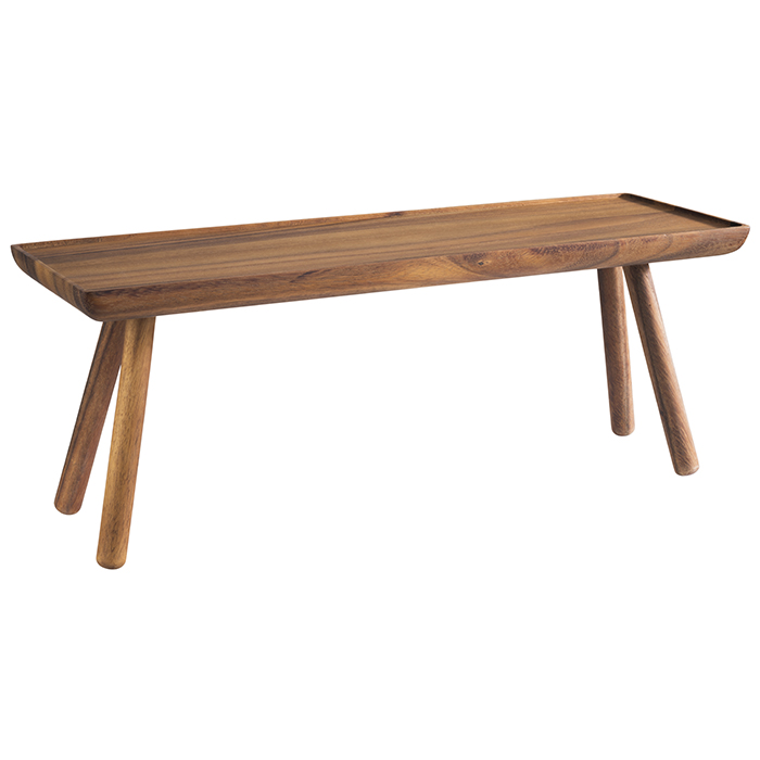 GN 2/4 Buffetständer -ACACIA- 53 x 16,2 cm, H: 20 cm Akazienholz 