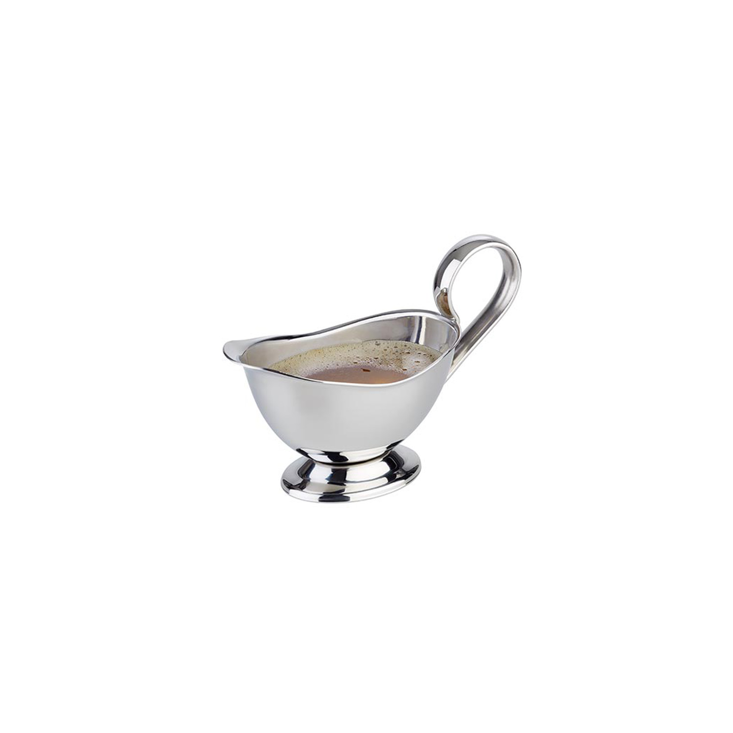 Sauciere 13 x 6 cm, H: 9 cm 18/8 Edelstahl 