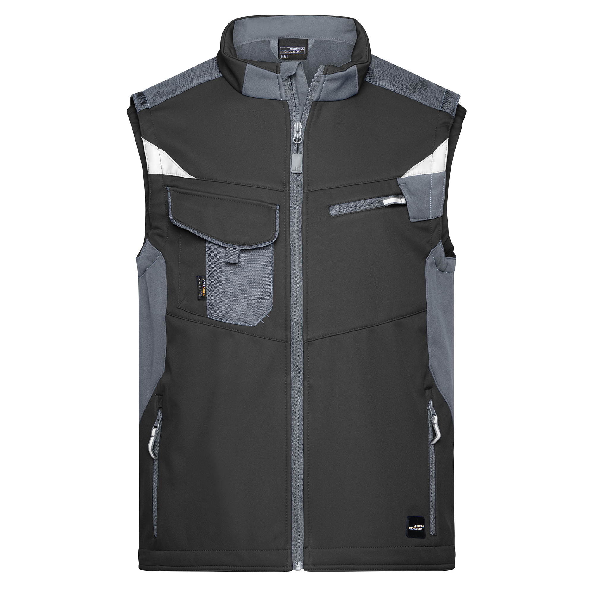 Workwear Softshell-Weste Strong, black/carbon