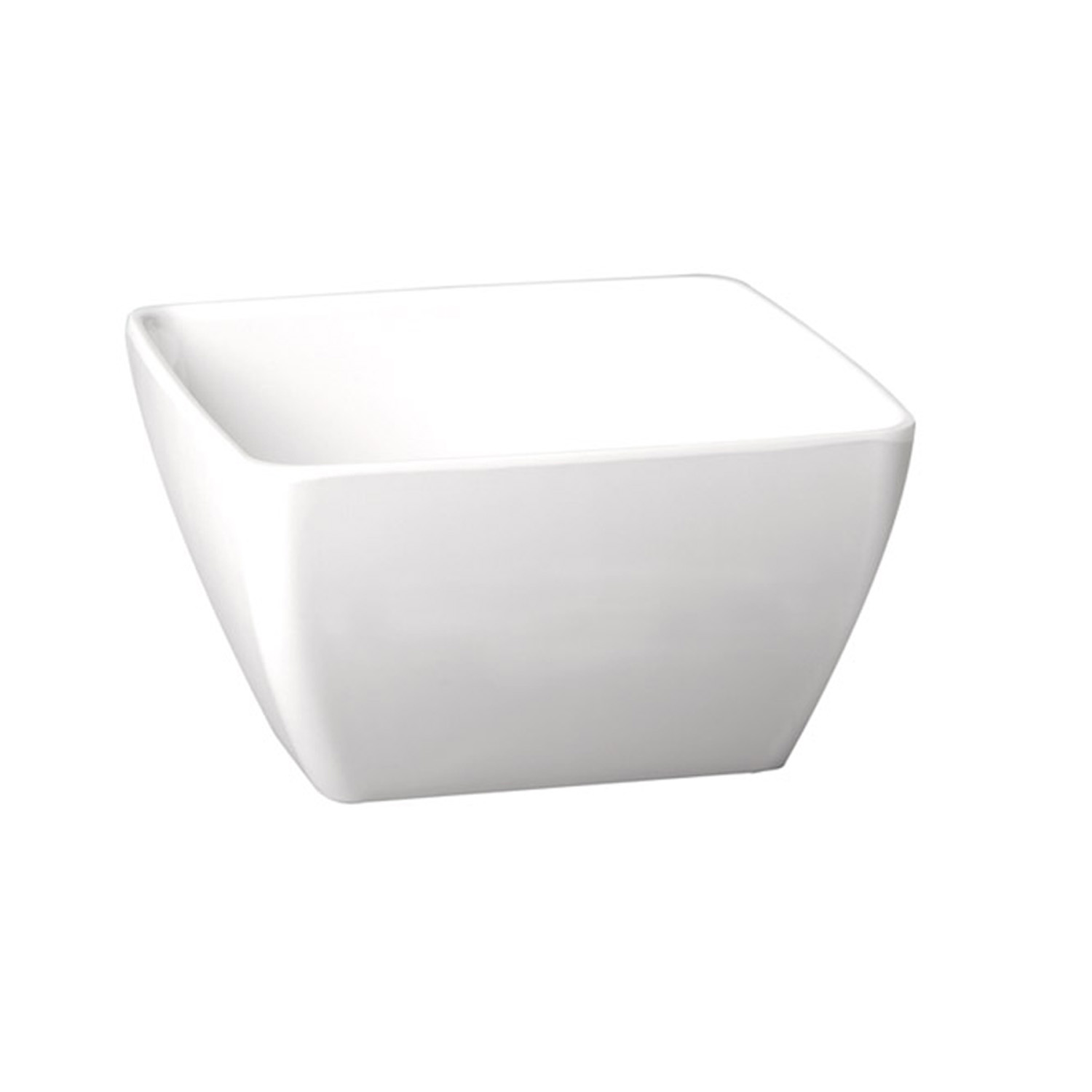 Schale -PURE- 12,5 x 12,5 cm, H: 6,5 cm Melamin, weiß, 0,4 Liter 