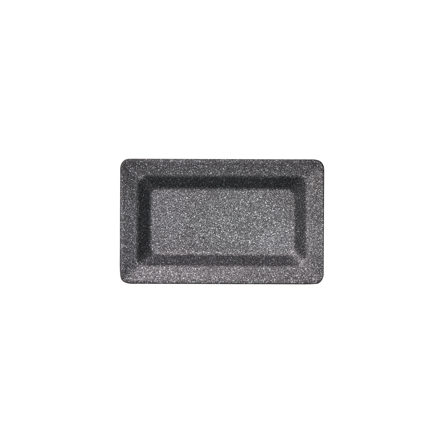 GN 1/4 Tablett FROSTFIRE 26,5 x 16,2 cm, H: 3 cm, schwarz/silber