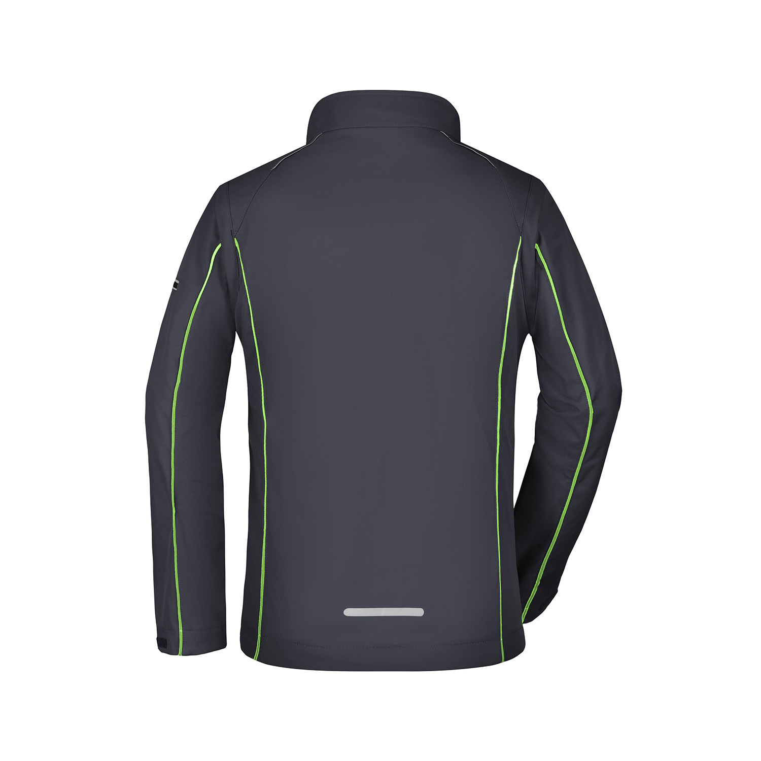Damen-Softshelljacke Zip-Off, eisengrau/grün