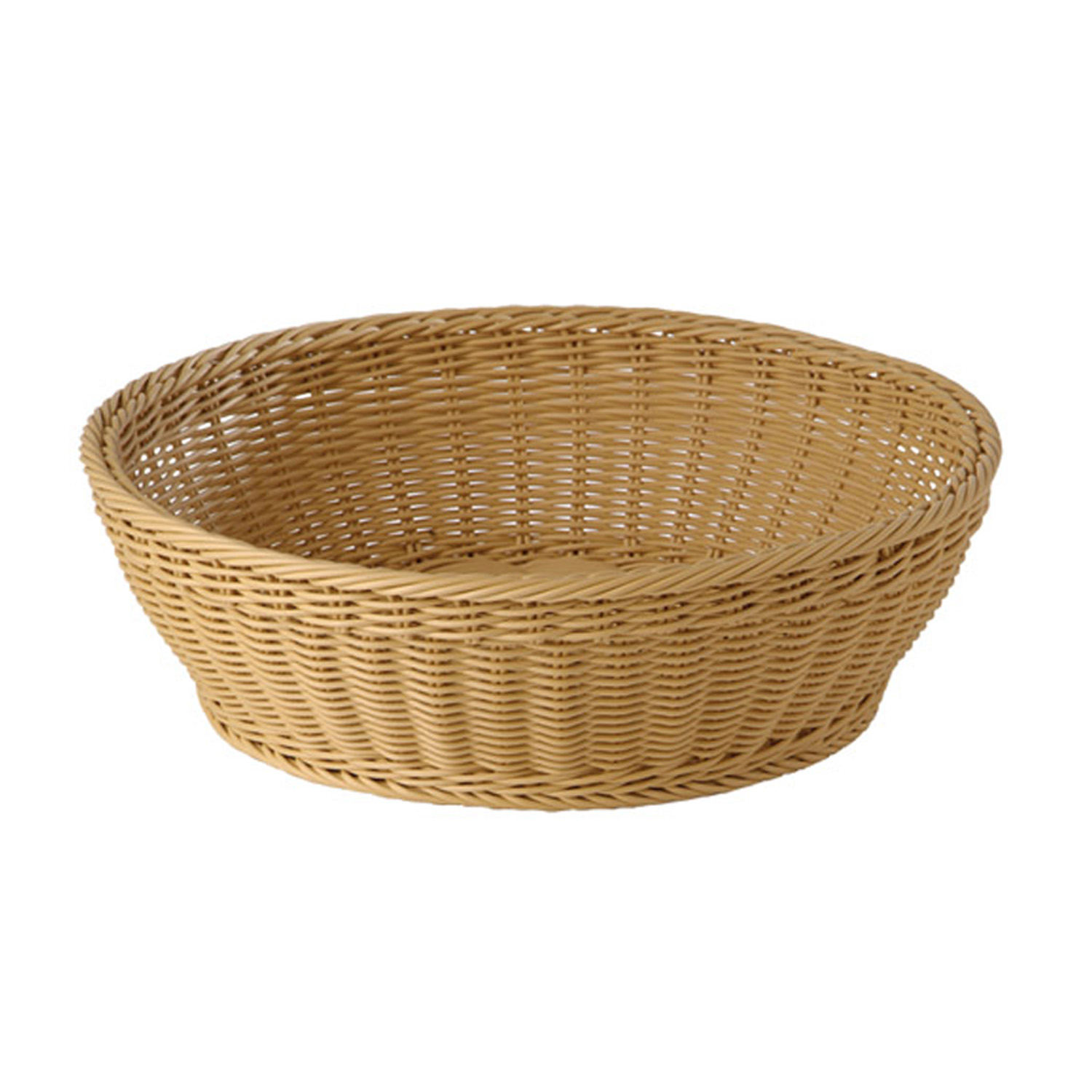 Präsentationsschale hoch Ø 42 cm, Höhe 12 cm, hellbeige