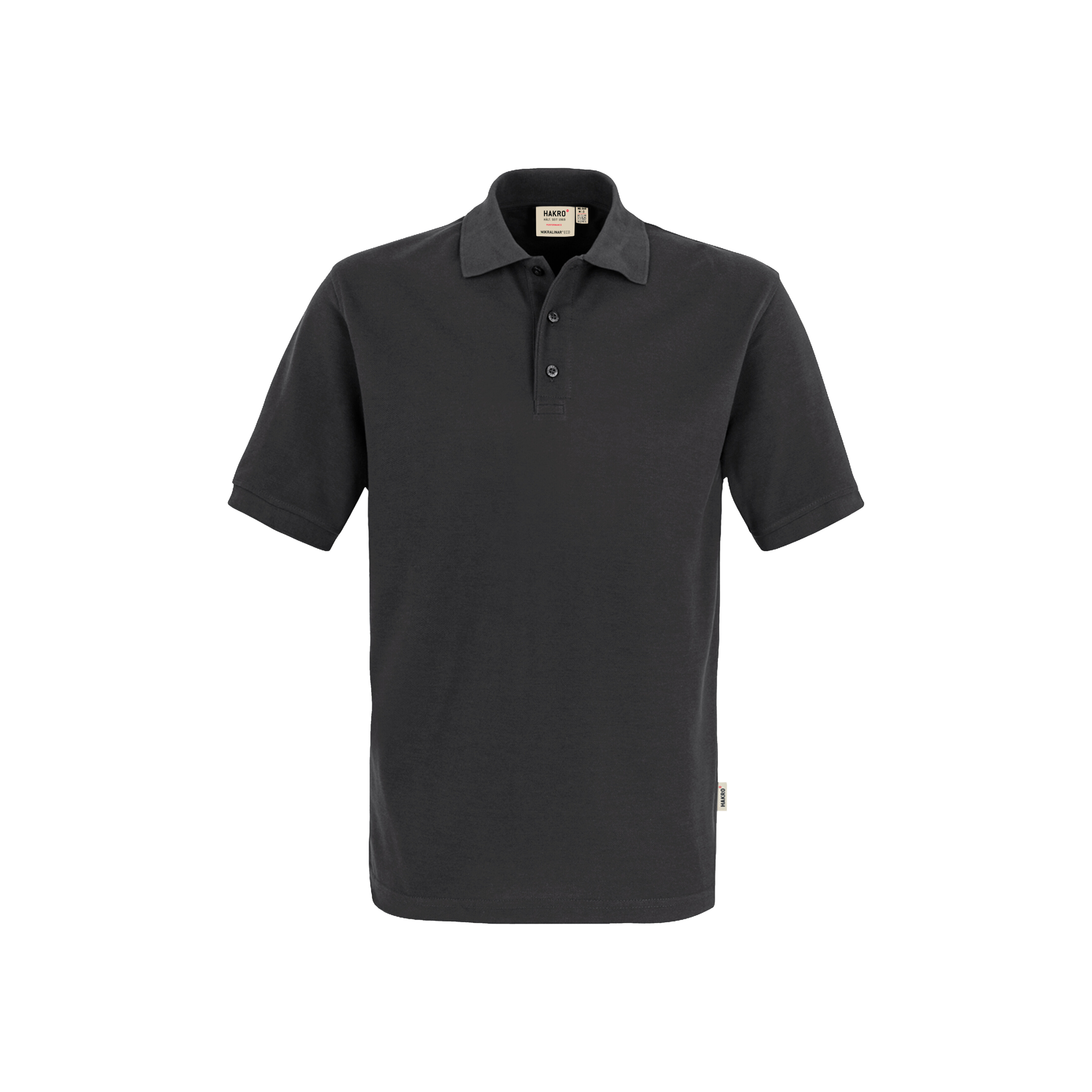 Unisex Poloshirt Mikralinar ECO, karbongrau