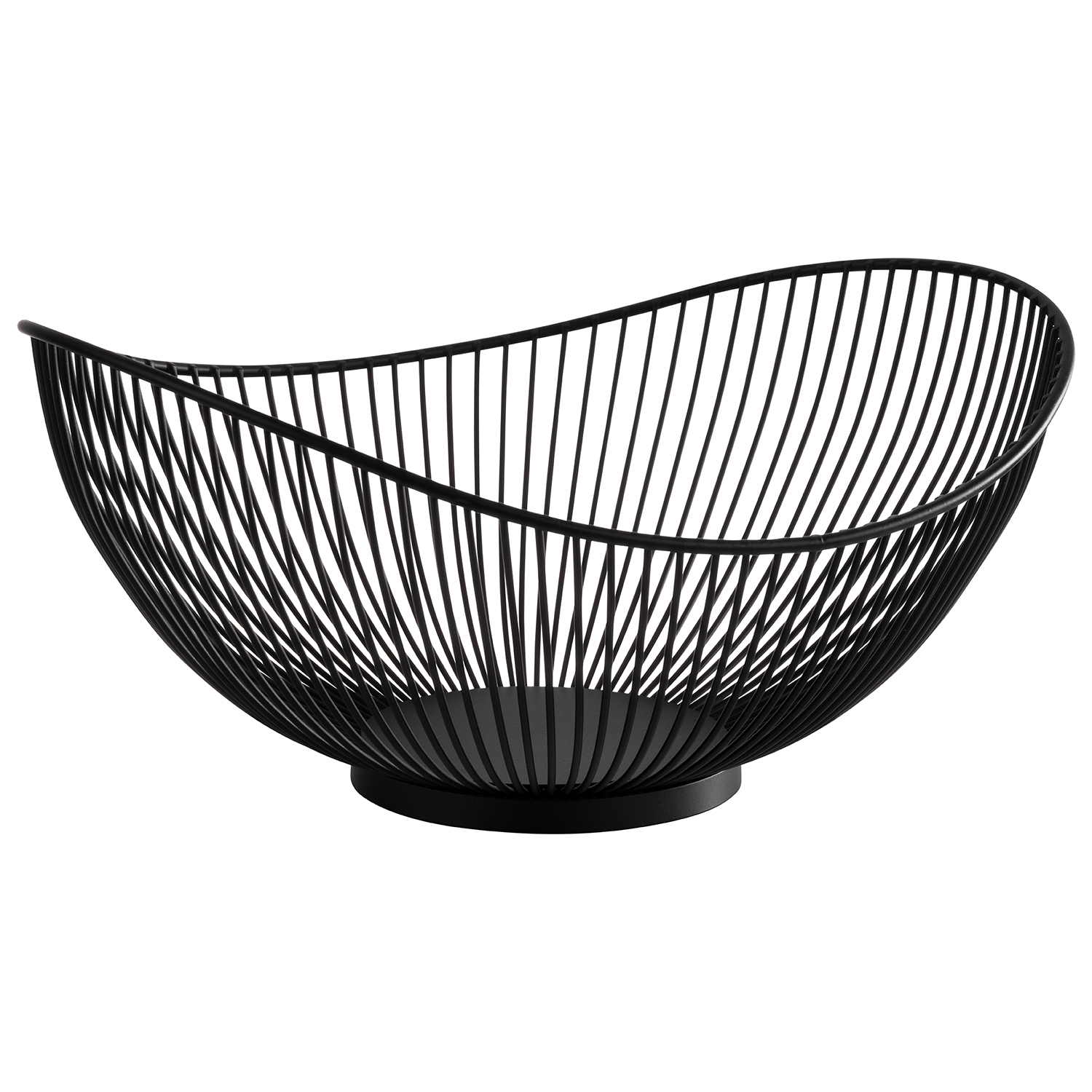Korb -SVART-  29,5 x 25,5 cm, H: 13,5 cm, Metall schwarz         