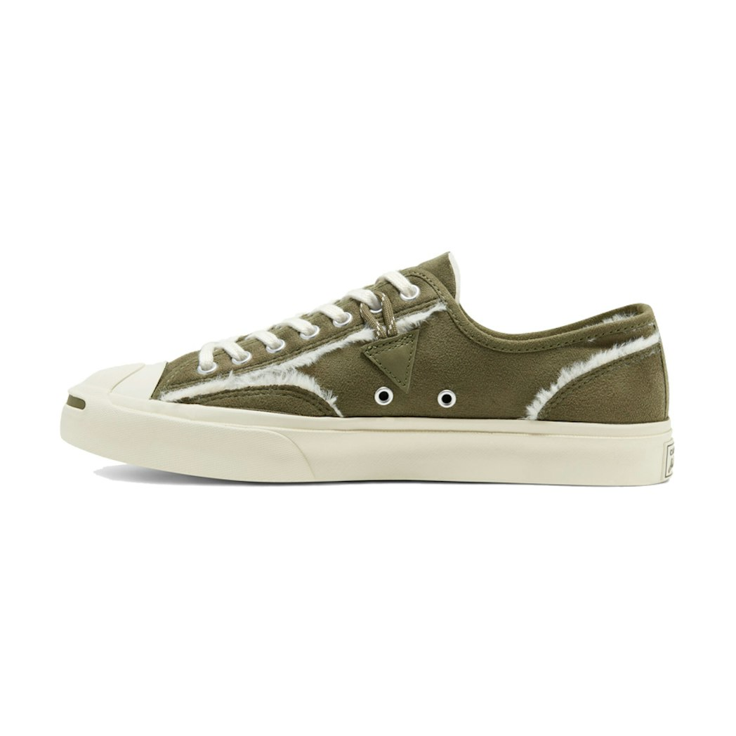 Sneakers Converse Converse Faux Fur-Lined Leather Jack Purcell 'Green White' | 166511C