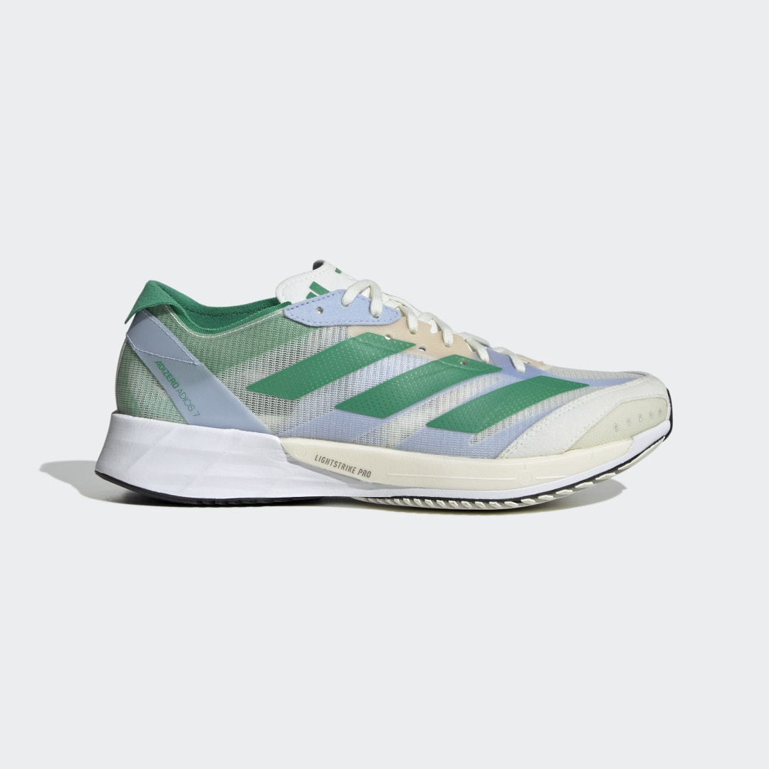 Sneakers Adidas Wmns Adizero Adios 7 'White Tint Court Green' | White | Women's Size 5.5 | HQ3692