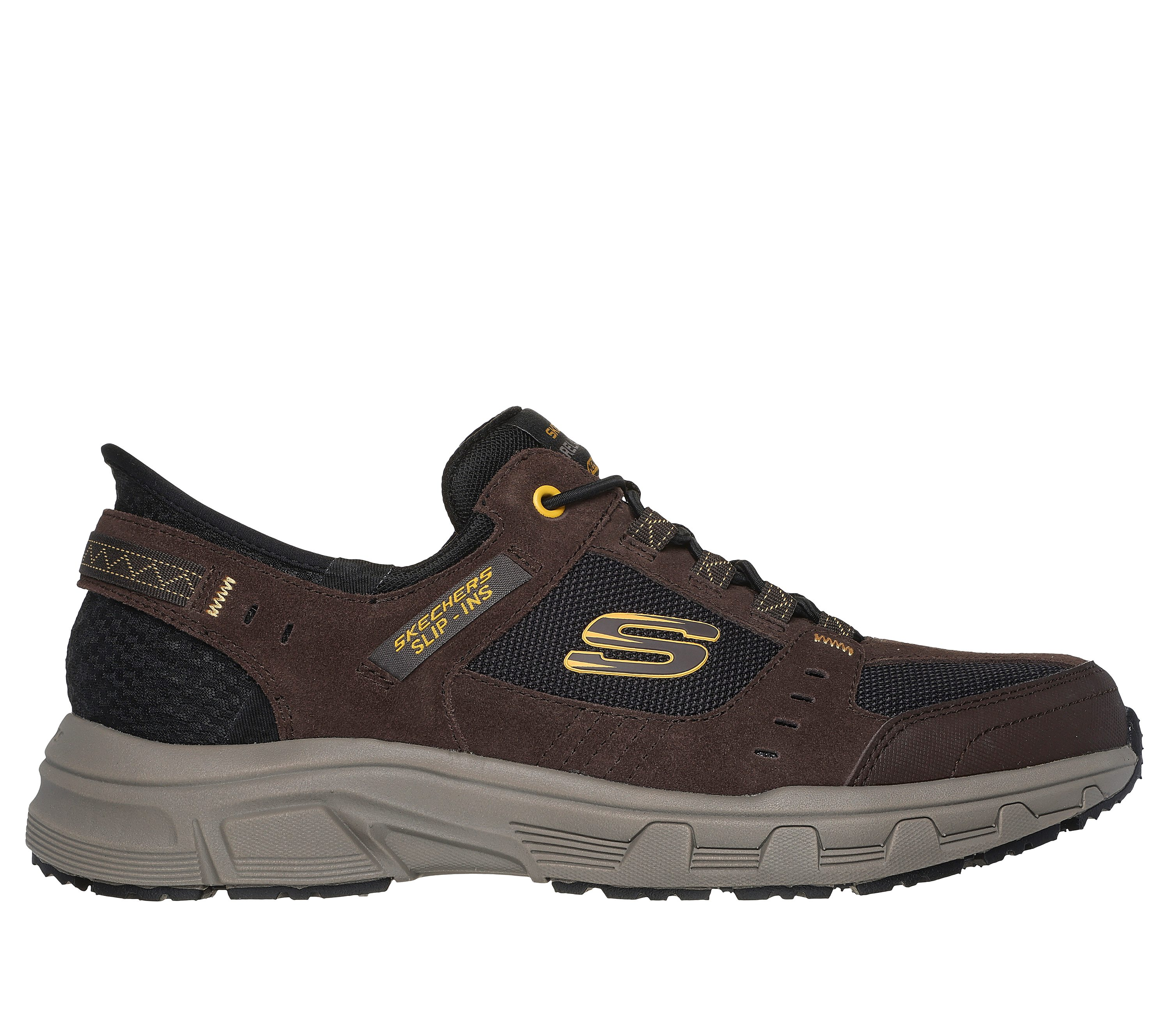 Sneakers Skechers SkechersSlip-ins RF: Oak Canyon SneakerBrown/Black9Leather/Textile/Synthetic | 112978-BRBK