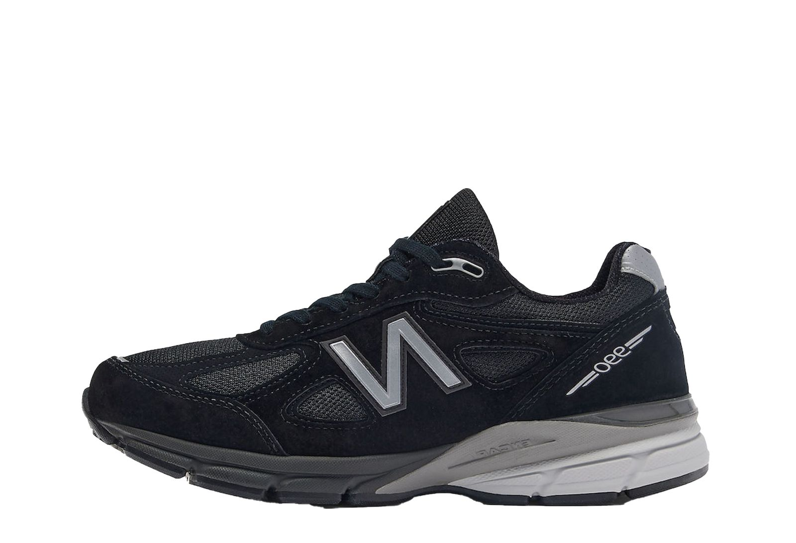 Sneakers New Balance New Balance Unisex Made in USA 990v4 in Black/Grey Leather | U990BL4