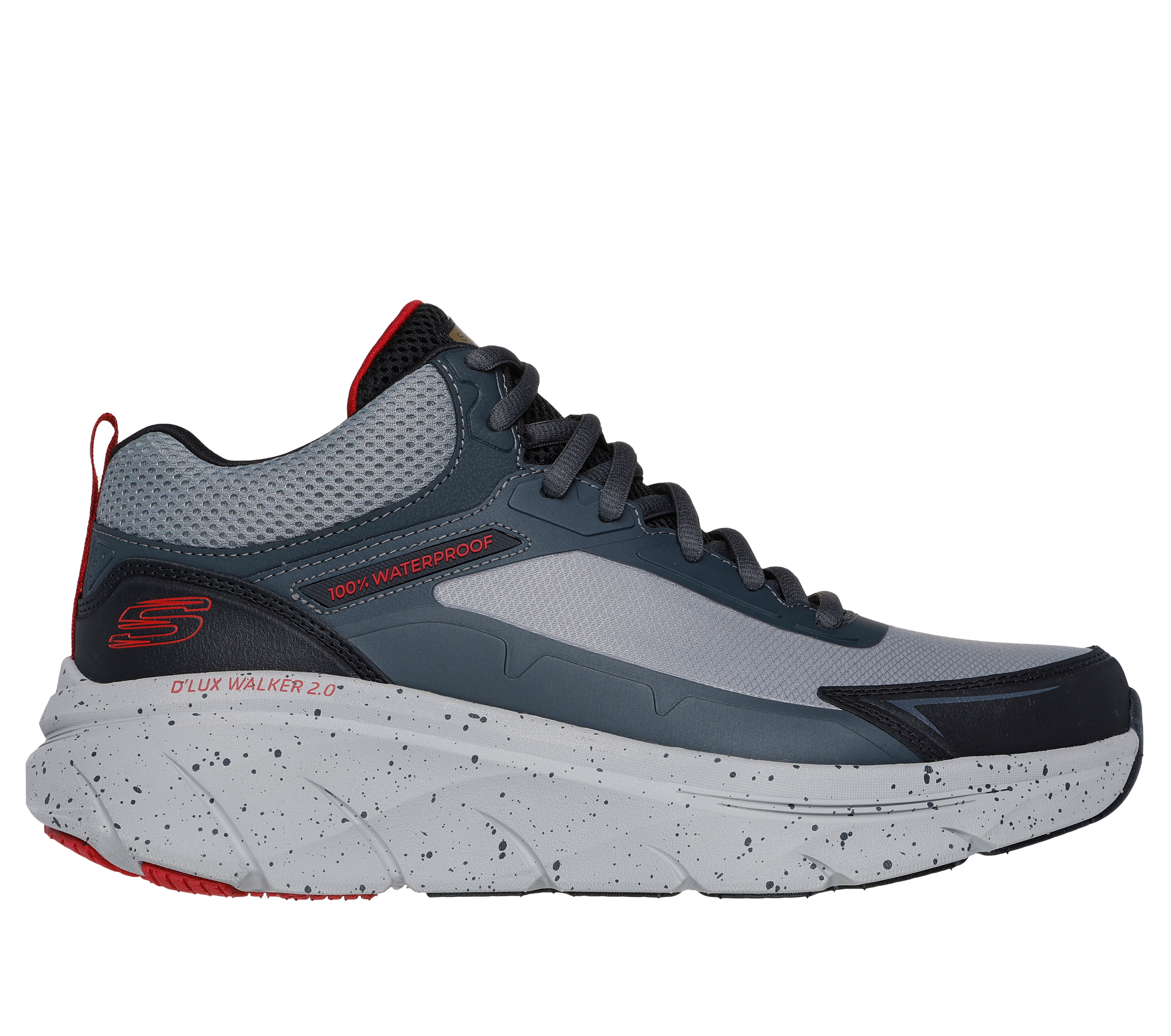 Sneakers Skechers SkechersRelaxed Fit: D'Lux Walker 2.0 - Grailo SneakerGray/Red10Leather/Textile/Synthetic | 509726-GYRD