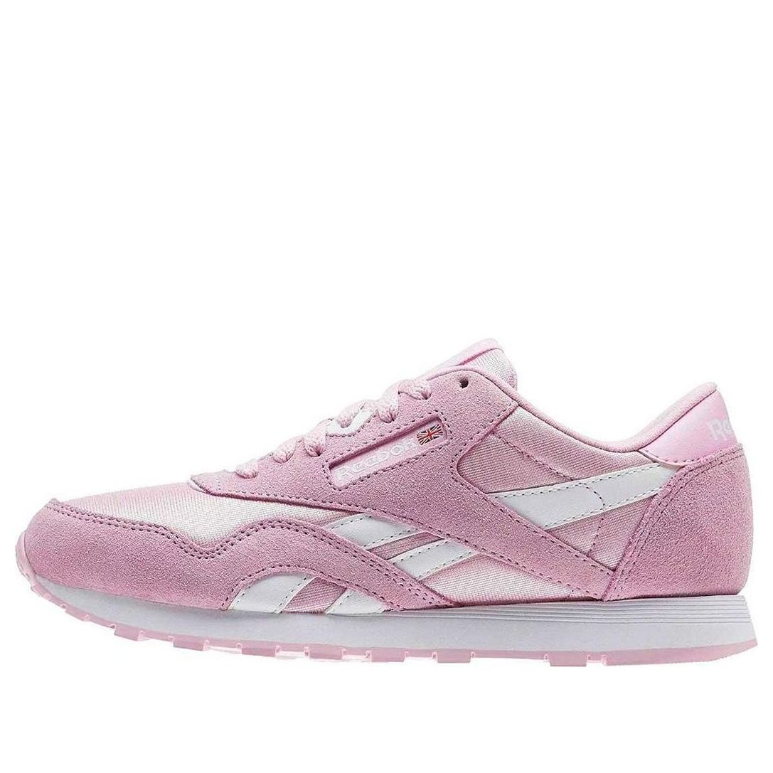 Sneakers Reebok Reebok Classic Leather Nylon Running Shoes K Pink/White | BS8677