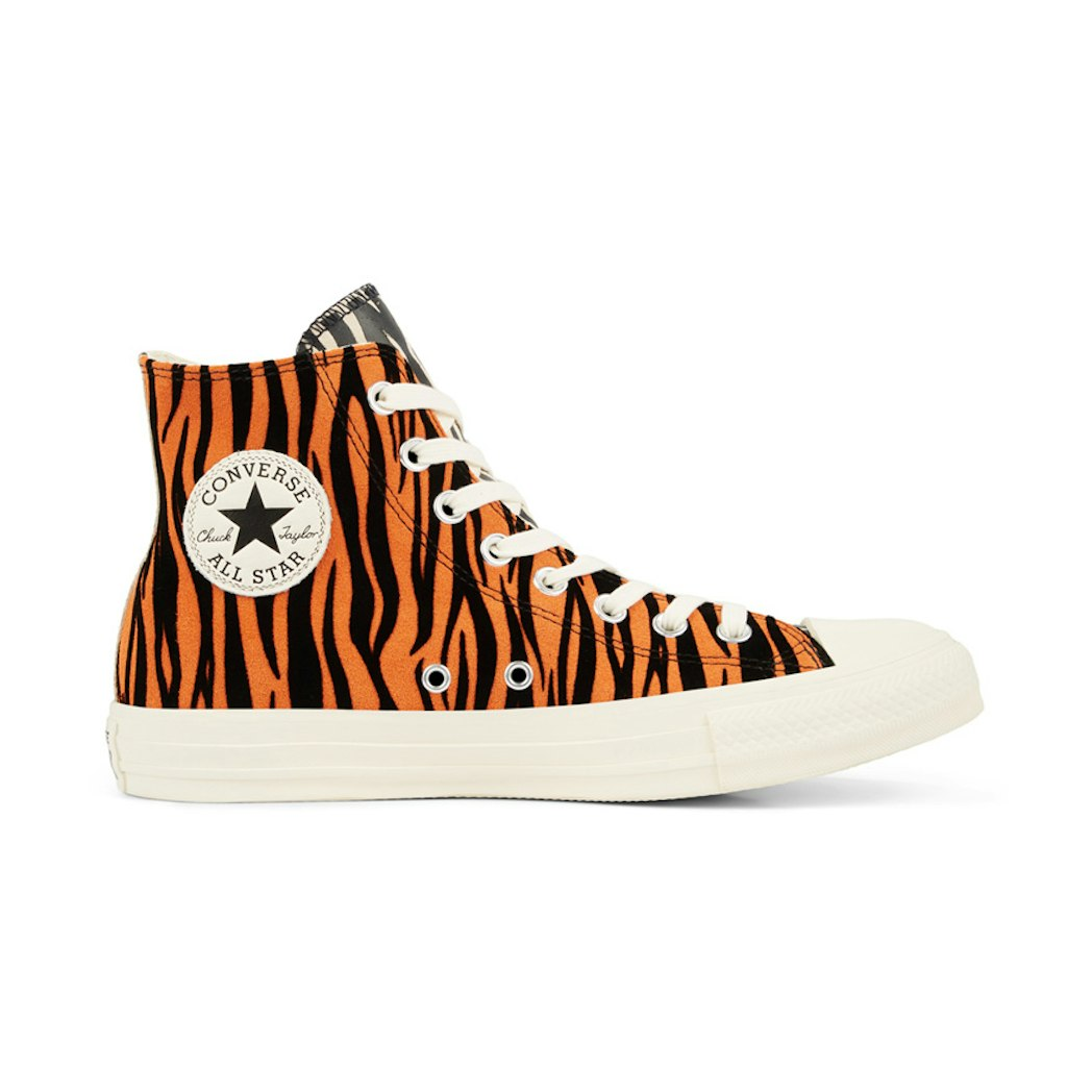 Sneakers Converse Converse Chuck Taylor All Star Animal Print Suede High Top 'Brown White' | 165553C