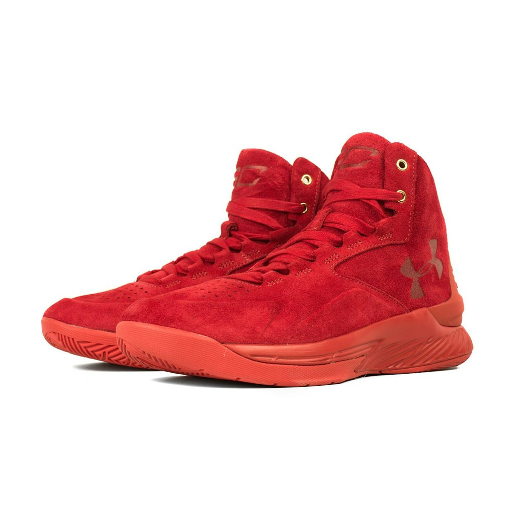 Sneakers Under Armour Under Armour Curry 1 Lux Mid Suede 'Triple Red' | 1298701-600