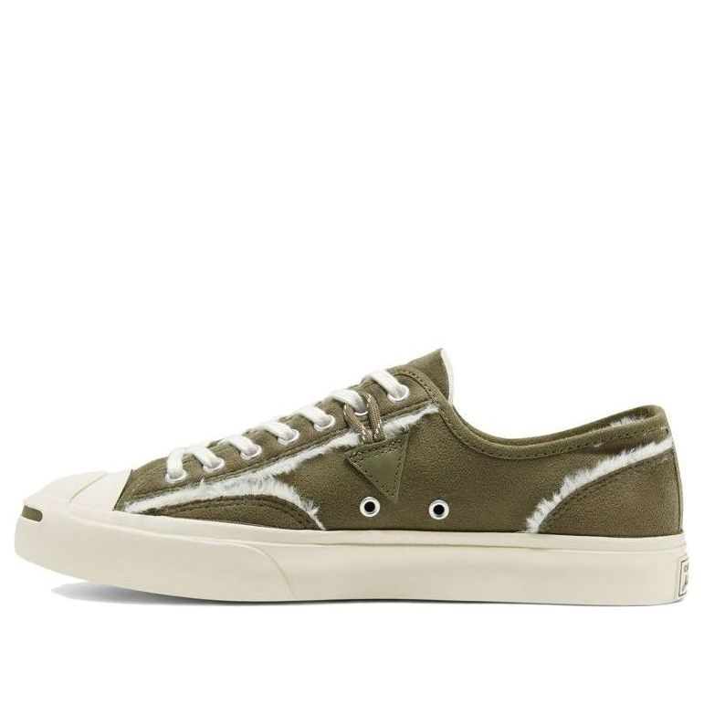 Sneakers Converse Converse Faux Fur-Lined Leather Jack Purcell 'Green White' | 166511C