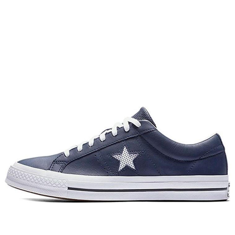 Sneakers Converse Converse One Star Perforated Leather Low Top Navy | 158463C