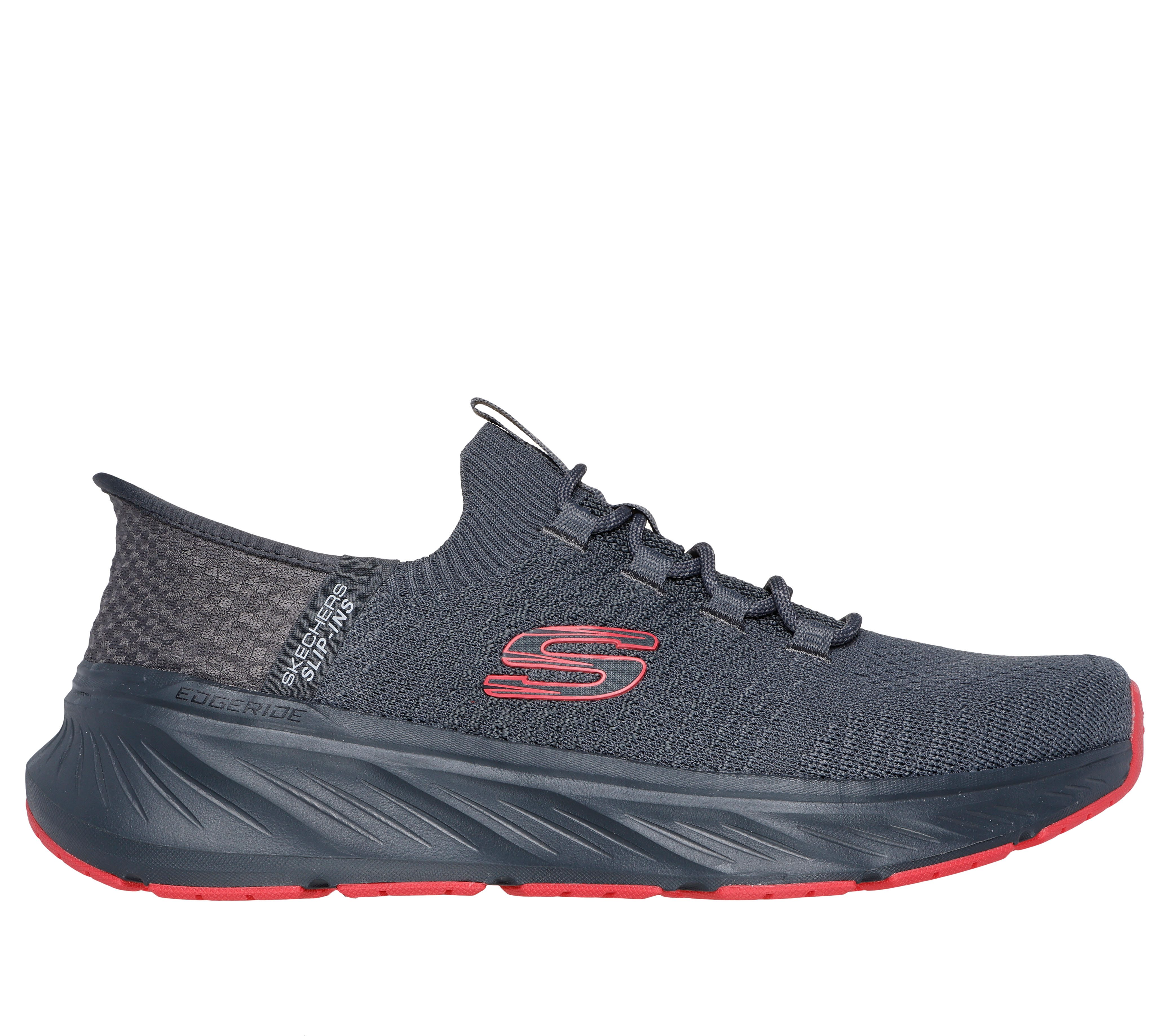 Sneakers Skechers SkechersSlip-ins RF: Edgeride - Raygo SneakerCharcoal/Red| Textile/Synthetic Vegan | 509436-CCRD