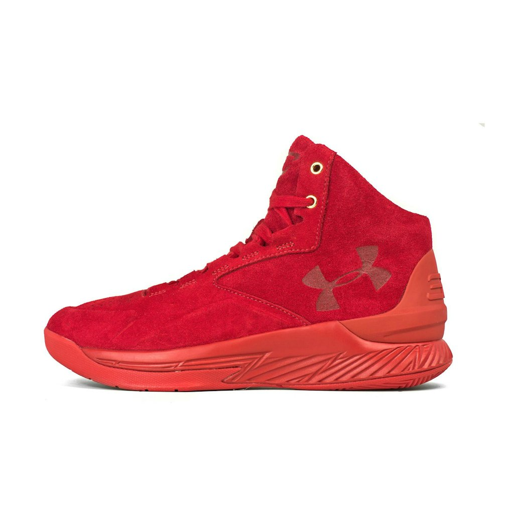 Sneakers Under Armour Under Armour Curry 1 Lux Mid Suede 'Triple Red' | 1298701-600