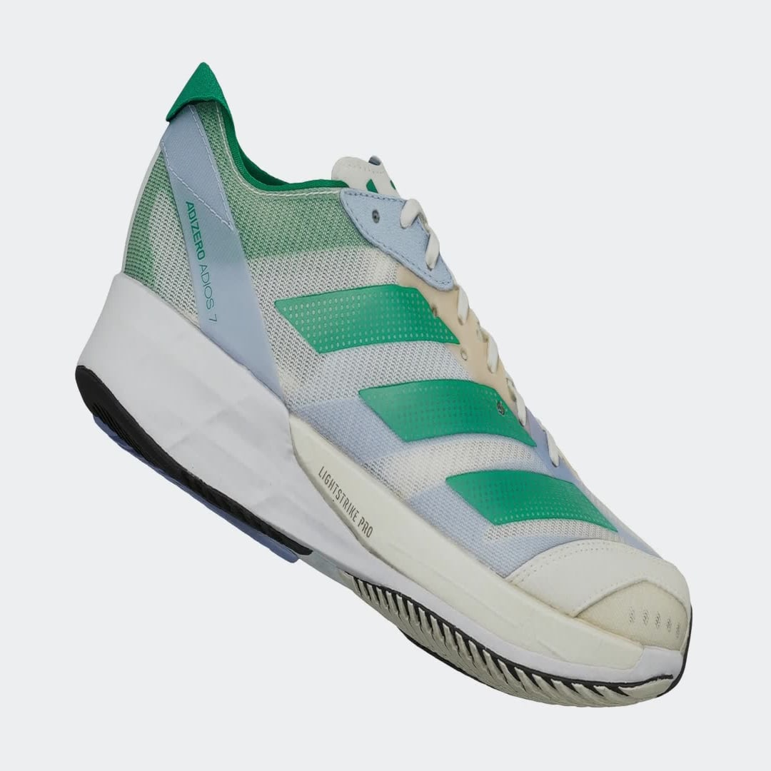 Sneakers Adidas Wmns Adizero Adios 7 'White Tint Court Green' | White | Women's Size 5.5 | HQ3692