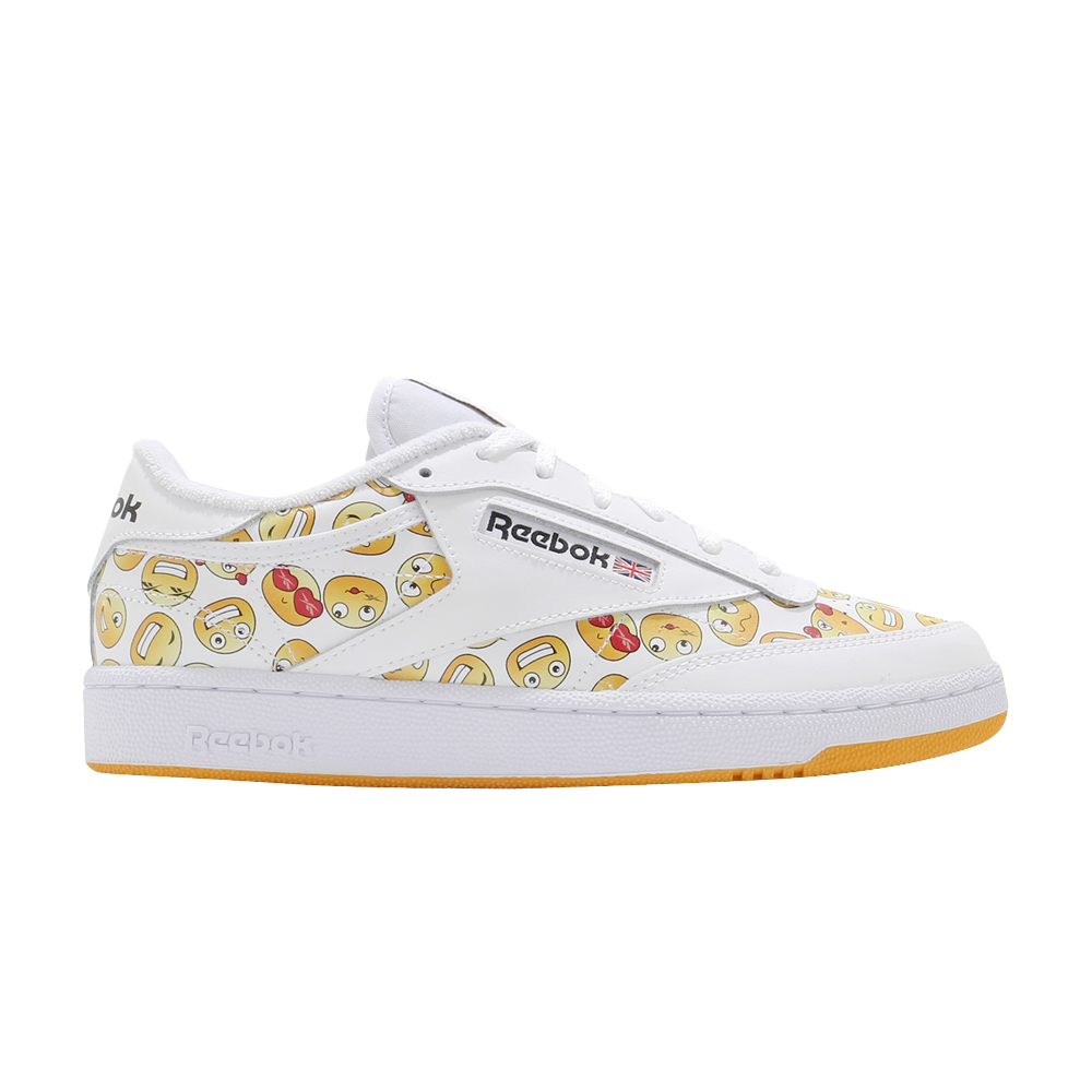 Sneakers Reebok Reebok Club C 85 White Yellow Smiling Face Unisex | S29074