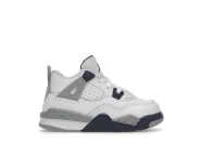 Air Jordan (TD) 4 Retro Midnight Navy US 8C Blanc
