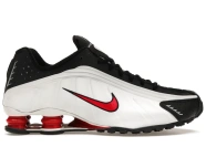 Nike Shox R4 Platinum Tint University Red Black