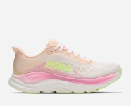 Hoka Clifton 11 Tangerine Glow/White Large Blanc