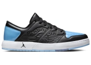 Air Jordan Nu Retro 1 Low Black White Football Grey University Blue