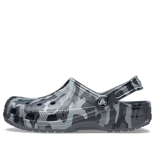 Crocs Beach Sandals Gray Camouflage