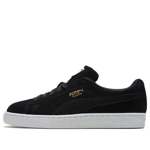 Puma Suede Low Casual Board Shoes Black/Gold