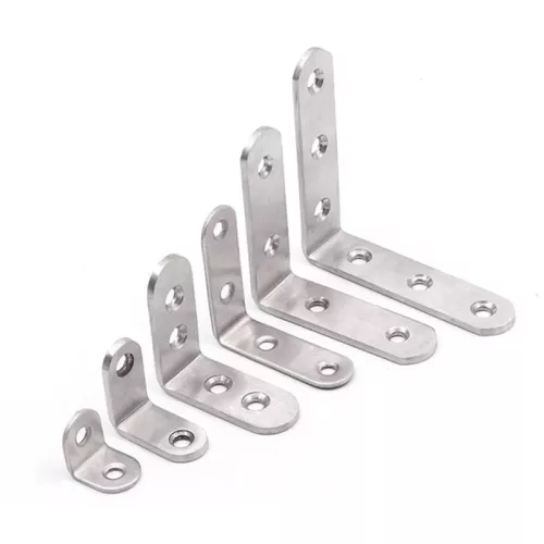 2pcs Fittings Connector Shelf Bracket Fixed Support Angle Code Stainless Steel Table Chair Corner