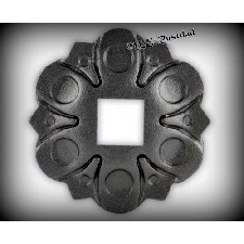 Schlossplatte 277x104 mm Schlossblende Zaun Torbau Zaunbau Schmiedeeisen 24-115