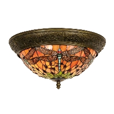 Encantadora lámpara de techo Bella, Tiffany 38 cm