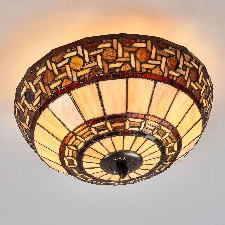 Wilma - lámpara de techo de estilo Tiffany