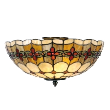 Nury - lámpara de techo de estilo Tiffany
