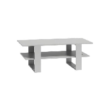Table Basse Pour Salon Avec Une Étagère Martyna | Blanc