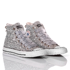 converse argent paillette